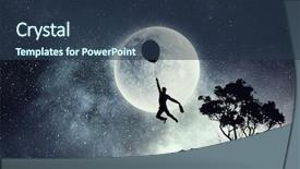  Presentation with daily routine - Presentation design featuring planets free - escape from daily routine mixed background and a  colored foreground