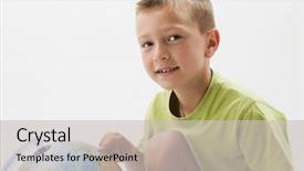  Presentation with religious globe - PPT theme featuring planisphere - little boy with globe looking background and a light gray colored foreground