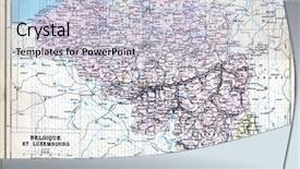  Presentation with luxembourg - Theme consisting of planisphere - map of luxembourg belgium background and a light gray colored foreground