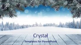  Presentation with free - PPT theme having planks and fir branches free background and a lemonade colored foreground