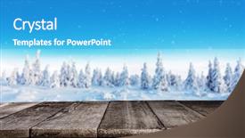  Presentation with winter forest - Colorful slide set enhanced with planks ideal for product placement backdrop and a teal colored foreground
