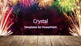  Presentation with celebration project - Slide deck consisting of planks ideal for product placement background and a  colored foreground