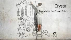  Presentation with planning - Colorful PPT layouts enhanced with planning as key to success backdrop and a light gray colored foreground