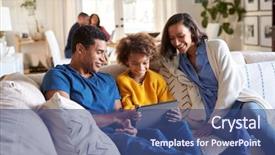  Presentation with parents teen - Beautiful presentation featuring planning free - young african american parents backdrop and a ocean colored foreground