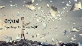  Presentation with planning - PPT layouts enhanced with planning her time and finance background and a soft green colored foreground