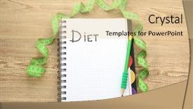  Presentation with planning - Audience pleasing PPT theme consisting of notebook measuring tape and pen backdrop and a lemonade colored foreground