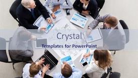  Presentation with team planning - Beautiful presentation design featuring planning-strategy-and-corporate-concept backdrop and a lemonade colored foreground