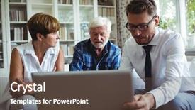  Presentation with financial planning - Slides enhanced with planning their investments with financial background and a tawny brown colored foreground