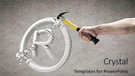  Presentation with banquet server hand tray - Amazing theme having planograms - close up of hammer backdrop and a light gray colored foreground