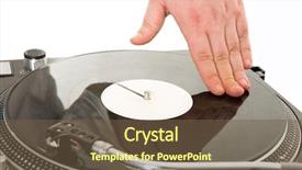  Presentation with spinning - Slide set featuring planograms - close-up of human hand spinning background and a tawny brown colored foreground