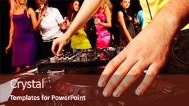  Presentation with spinning - Audience pleasing slide set consisting of planograms - close-up of human hand spinning backdrop and a tawny brown colored foreground