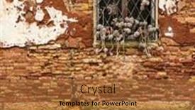  Presentation with house window - Beautiful presentation featuring plant-at-a-window backdrop and a red colored foreground