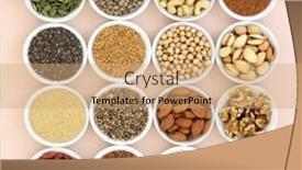  Presentation with plant based - Slide set consisting of plant-based-health-food-high background and a coral colored foreground