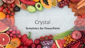  Presentation with immune system - Amazing presentation design having plant-based-vegan-health-food backdrop and a sky blue colored foreground