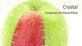  Presentation with plant biotechnology - PPT layouts featuring plant biotechnology - white background studio image background and a blonde colored foreground