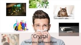  Presentation with health care - Theme having plant diseases - young man suffering from allergy background and a soft green colored foreground