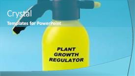  Presentation with plant growth - Presentation design with plant-growth-regulator-agricultural-chemicals background and a teal colored foreground