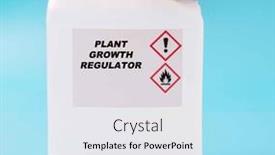  Presentation with plant growth - Presentation with plant-growth-regulator-agricultural-chemicals background and a white colored foreground