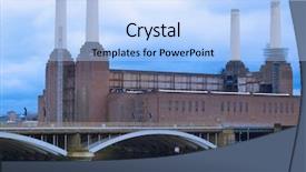  Presentation with solar battery power - Amazing slides having plant kingdom - battersea power station in london backdrop and a  colored foreground