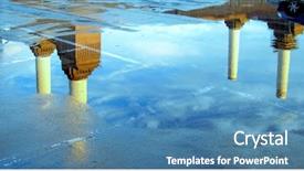  Presentation with power - PPT theme having plant kingdom - battersea power station in london background and a teal colored foreground