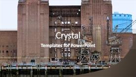  Presentation with power plant - Audience pleasing PPT theme consisting of plant kingdom - battersea power station in london backdrop and a gray colored foreground