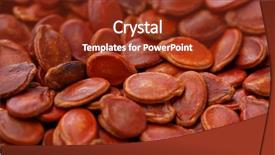  Presentation with soybean seed soy field seeding - Cool new presentation design with plant movements - red dry watermelon seed backdrop and a tawny brown colored foreground