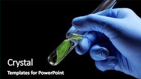  Presentation with organic chemistry - Cool new presentation with plant on black background backdrop and a black colored foreground