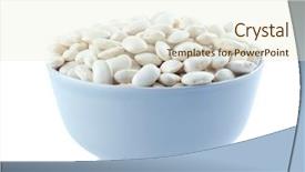  Presentation with butter - Audience pleasing theme consisting of plant pulse - bowl with butter beans backdrop and a  colored foreground