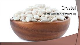  Presentation with butter - Beautiful theme featuring plant pulse - bowl with butter beans backdrop and a  colored foreground