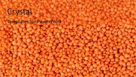  Presentation with red - PPT theme with plant pulse - close-up view of a heap background and a gold colored foreground