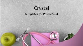  Presentation with medical equipment - Slide deck enhanced with plant pulse - stethoscope with medical equipment background and a  colored foreground