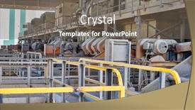  Presentation with plant extract - Colorful PPT theme enhanced with plant-with-the-crushers-high backdrop and a violet colored foreground