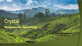  Presentation with kerala - PPT theme enhanced with plantations in state kerala india background and a tawny brown colored foreground
