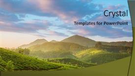  Presentation with kerala - Colorful slides enhanced with plantations in state kerala india backdrop and a light blue colored foreground