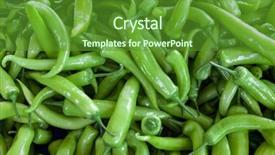  Presentation with chilli - PPT layouts consisting of planting chilly - chilli peppers closeup on rustic background and a tawny brown colored foreground