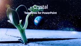  Presentation with planets - Theme enhanced with plantplanet - life on other planets background and a wine colored foreground