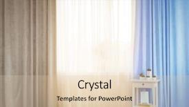  Presentation with white green - Audience pleasing PPT layouts consisting of plants and frame on curtain backdrop and a lemonade colored foreground