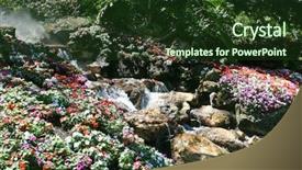  Presentation with paradise - Presentation design enhanced with plants bible - beautiful landscape scene background and a tawny brown colored foreground