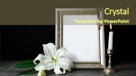  Presentation with easter lily - Presentation theme having plants bible - frame candle and easter white background and a tawny brown colored foreground