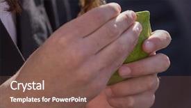  Presentation with capital market - Presentation design featuring plants on the traditional pre background and a  colored foreground