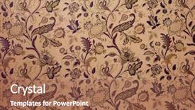  Presentation with vintage book - Beautiful PPT theme featuring faded pink vintage book cover backdrop and a red colored foreground