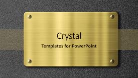  Presentation with plaque - Amazing theme having plaque - gold or brass sign metal backdrop and a yellow colored foreground