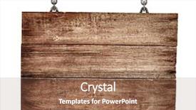  Presentation with chains - Audience pleasing presentation theme consisting of plaque - old wooden signboard with chains backdrop and a tawny brown colored foreground