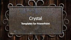  Presentation with plaque - Audience pleasing presentation theme consisting of plaque - vintage metal plate on old backdrop and a dark gray colored foreground