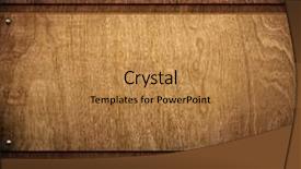  Presentation with plaque - Beautiful presentation theme featuring plaque - wood board backdrop and a gold colored foreground