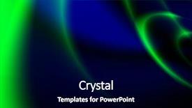  Presentation with green abstract - Presentation theme featuring plasm - blue green and black abstract background and a black colored foreground