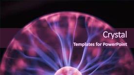  Presentation with plasma physics - Presentation theme featuring plasma ball background and a violet colored foreground