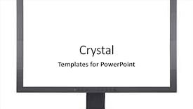  Presentation with monitor computer - PPT theme having 16 9 - computer monitor with clipping path background and a white colored foreground