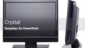  Presentation with plasma - Presentation theme with channel development - plasma-tv background and a dark gray colored foreground