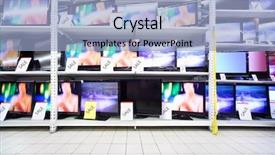  Presentation with plasma - Amazing slide set having plasma tvs with big diagonal backdrop and a light blue colored foreground